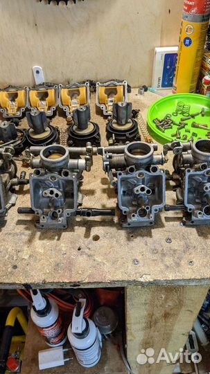 Синхронизация карбюраторов мото,замер компрессии