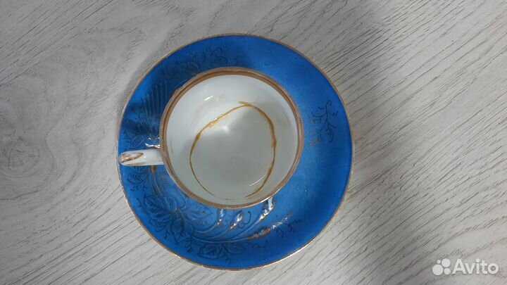 Чайный набор из фарфора 19 века Фабрика Кузнецова