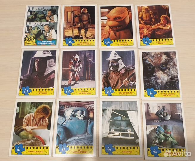 Черепашки ниндзя карточки