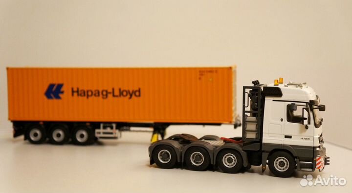 1/50 тягач Mercedes контейнеровоз контейнер 40 WSI