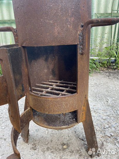 Печка буржуйка, под 8 литровый казан