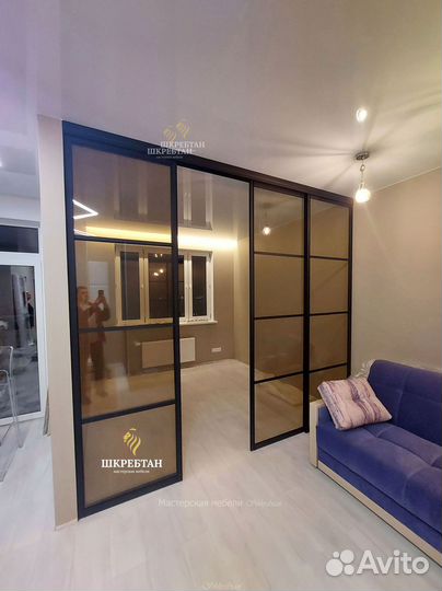 Раздвижные межкомнатные перегородки на заказ