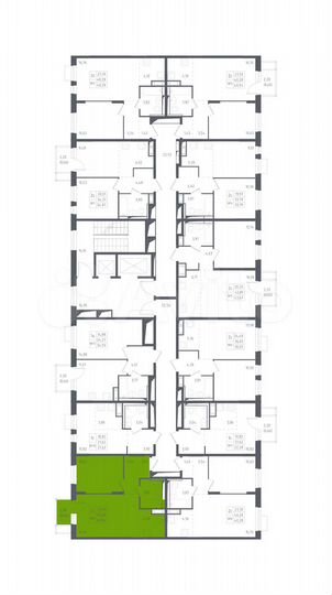 2-к. квартира, 40,9 м², 12/12 эт.