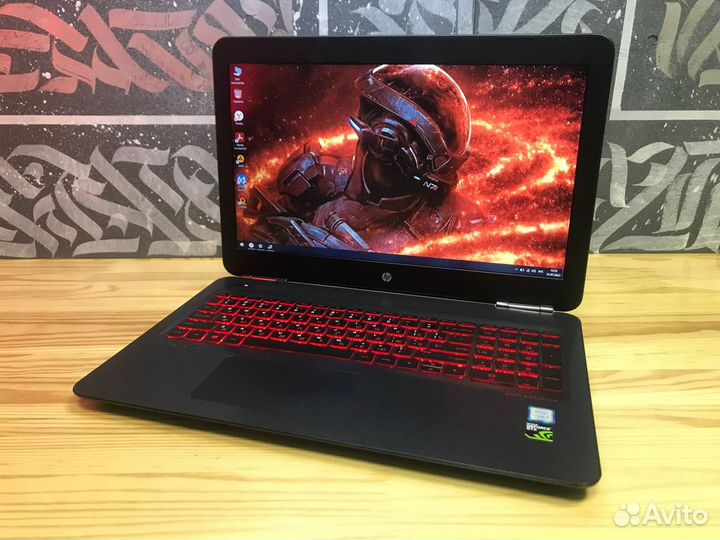 Игровой ноутбук HP GTX1050ti/i5/8Gb/Full-HD