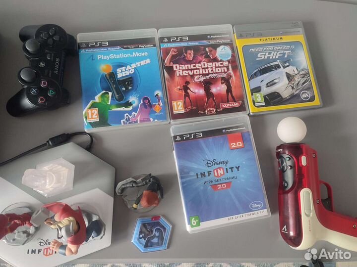 Sony playstation 3+ps move+Disney infinity 2.0