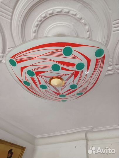 Люстра потолочная тарелка СССР
