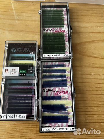 Продам цветные ресницы для наращивания
