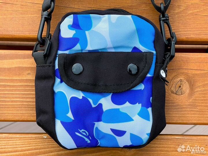 Сумка bape Blue/Camo