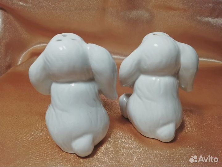 Набор для специй СССР фарфор Кролик, Заяц