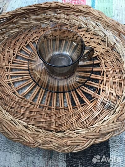 Плетеный поднос