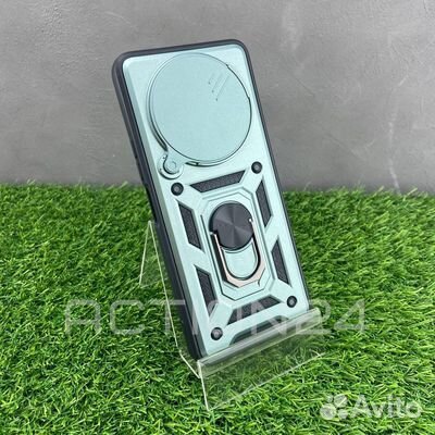 Чехол на Xiaomi Redmi A3 трансформер (зеленый)