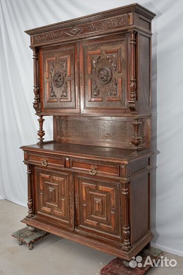 Буфет с портретами антиквариат