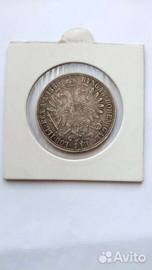 Австрия 1 флорин 1886 г. Хорошее состояние