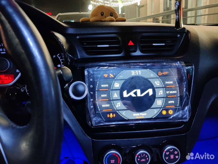 Магнитола на KIA RIO 3 android 9 дюймов