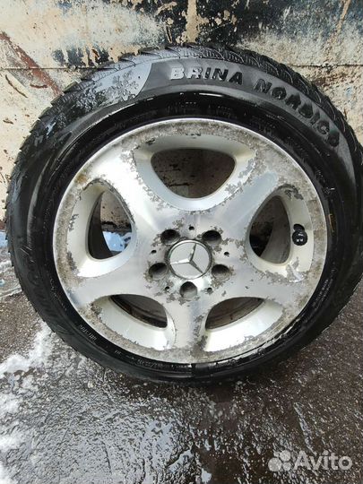 Комплект зимней резины r16 на дисках mercedes