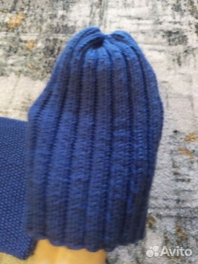 Детский комплект шапка и снуд ручная вязка