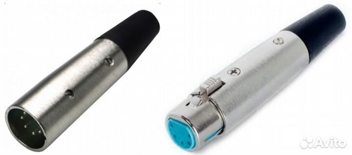 Разъём XLR switchcraft 5-ти контактный (пара)