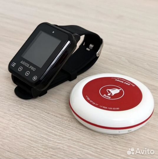 Кнопка вызова официанта персонала и часы Элит