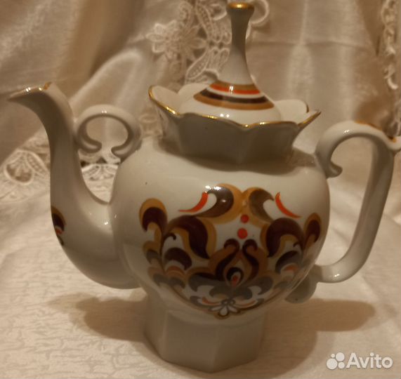 Чайник доливной фарфоровый СССР