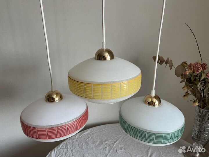 Винтажные подвесные светильники ГДР