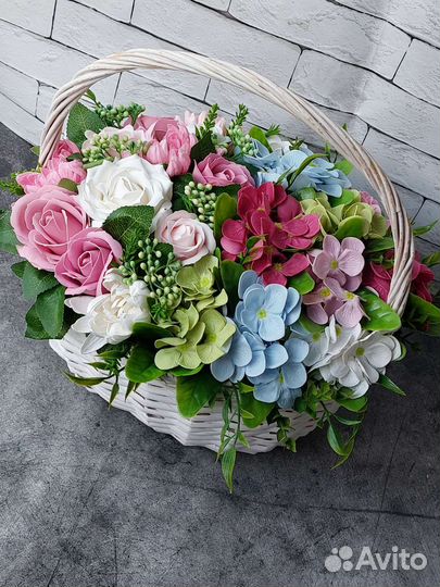 Мыльные цветы, букет