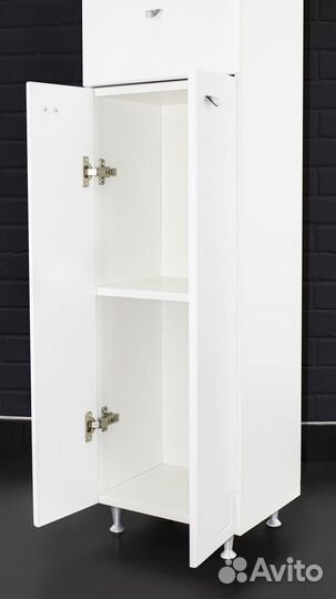 Пенал напольный 40 Классик с верхним ящиком В1 айс