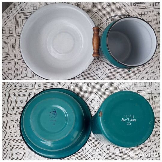 Посуда эмалированная винтаж СССР