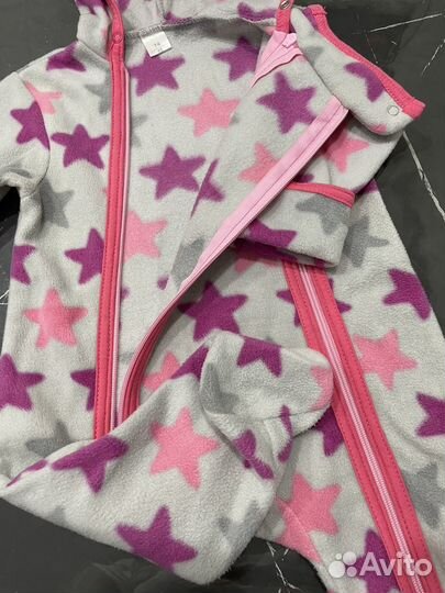 Флисовый комбинезондля девочки