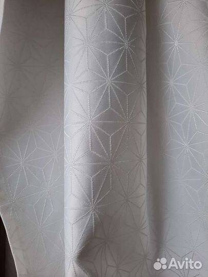 Шторы на ленте жаккард, 170*257см, 2 шт, белые