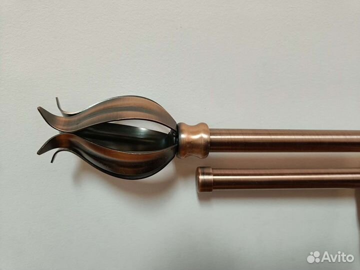 Карнизы двухрядные новые в сборе медь / серебро