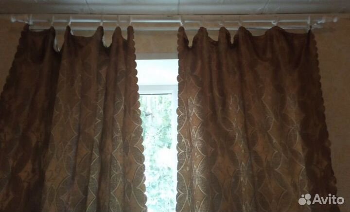 Карниз. шторы, тюль