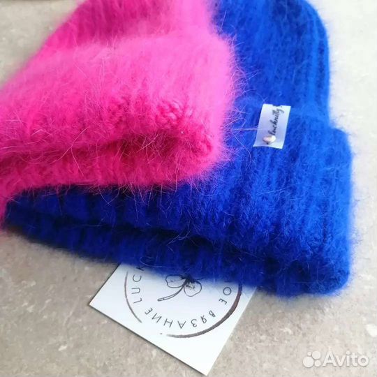 Шапка из пуха норки, ручная работа