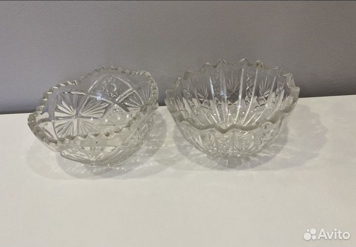 Хрустальные салатники СССР