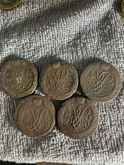 2 копейки 1757, 1758 Елизавета