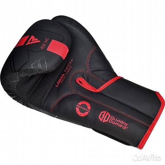 Боксерские перчатки RDX F6 kara Black/Red 8-16 oz