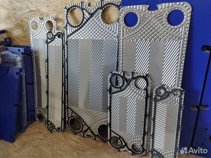 Пластины нерж.сталь и уплотнения на теплообменники