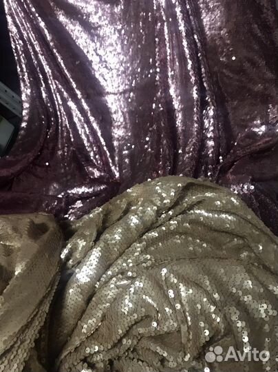 Фотофон тканевый паетка