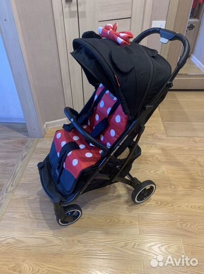Коляска минни маус с ушками для девочки