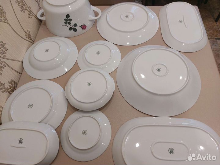 Сервиз столовый Kahla Роза гдр винтаж