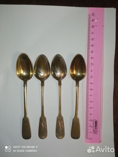 Серебряные чайные ложки 84пр