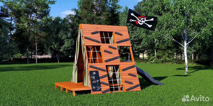 Игровая площадка для дачи Савушка База 3