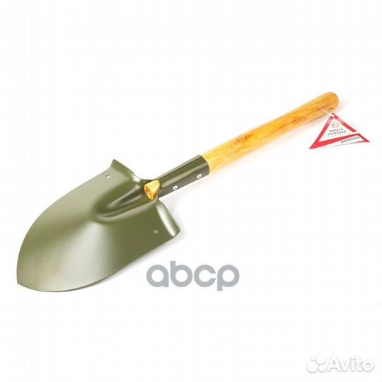 Лопата саперная с деревянным черенком, армейска