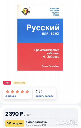 Русский для всех 45 таблиц