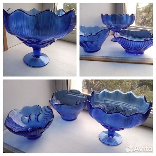 Ваза на ножке конфетница фруктовница