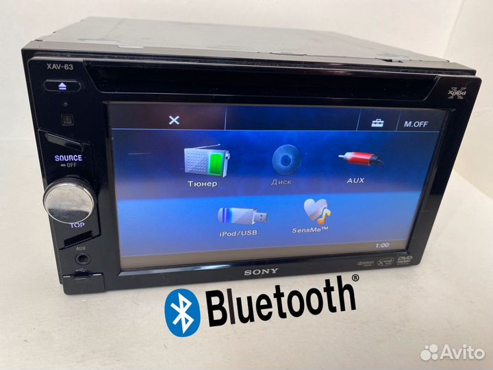 Автомагнитола Sony XAV-63 с Bluetooth 2din