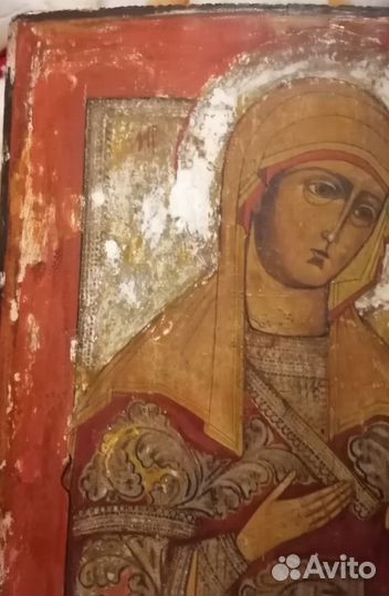 Икона Богоматери деисусного чина. 41 на 31см