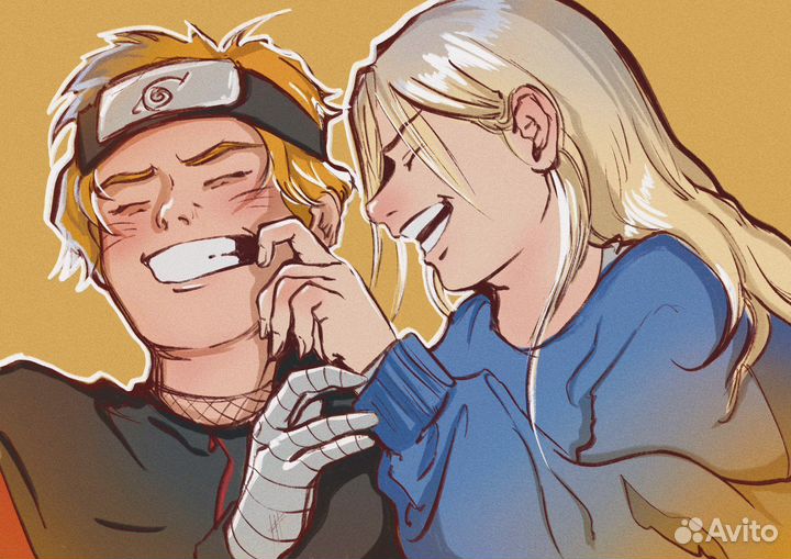 Аниме портрет, иллюстрация, рисунок на заказ