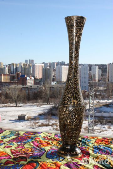 Ваза латунь Индия 44 см