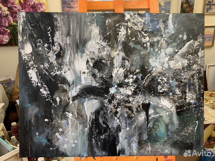 Картина абстракция 70х90. Живопись