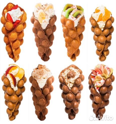 Сухие смеси для гонконгских и бельгийских вафлей